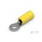 Te Connectivity Ring Terminal, #8 Stud Size, 10 AWG, 600 V, Vinyl Insulated, Yellow 34853 - alternate 1